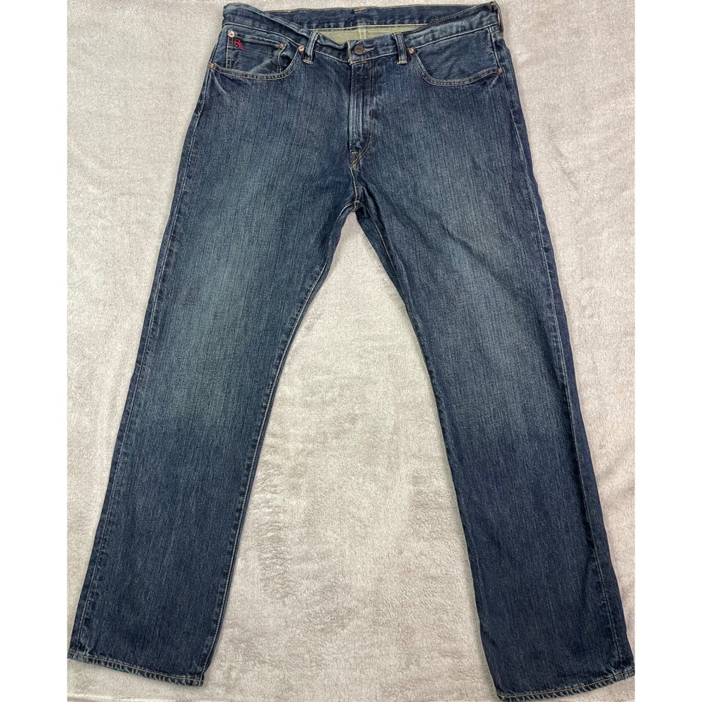 Polo Ralph Lauren Classic 867 Jeans Mens 36x32 Dark Wash Straight Denim RL Logo